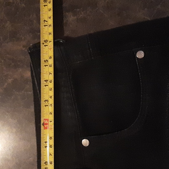 Express Denim Shorts Dark Blue Jean Whisker Faded Size M - Picture 5 of 5